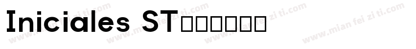 Iniciales ST字体转换